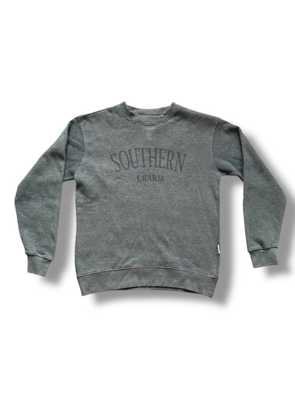 Southern Charm Blue-Gray Crewneck Sweatshirt Women’s Sz Medium Comfy Loungewear